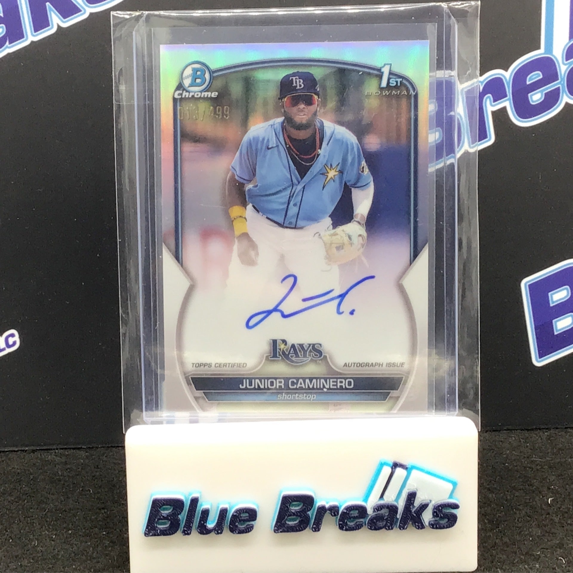 2022 Topps Stadium Club Chrome Randy Arozarena Auto Tampa Bay Rays  Refractor SP